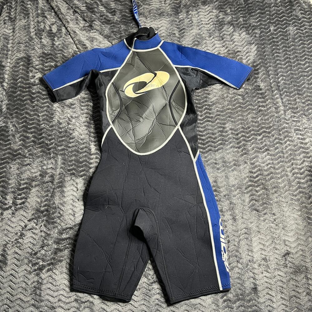 THE REALM Black & Blue Short Spring Suit Wetsuit youth Size 8